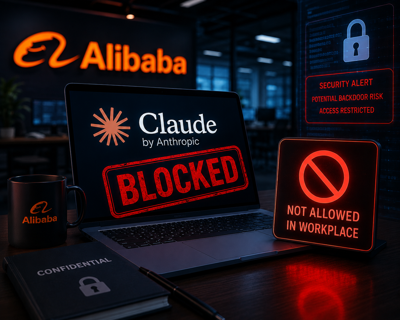 ALIBABA ZARADI VARNOSTNIH TVEGANJ PREPOVEDALA UPORABO CLAUDE CODE V PODJETJU