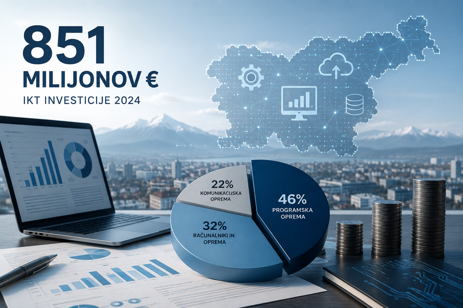 SLOVENSKA PODJETJA V TEHNOLOGIJO VLOŽILA 851 MILIJONOV EVROV – KAM DEJANSKO GRE DENAR?